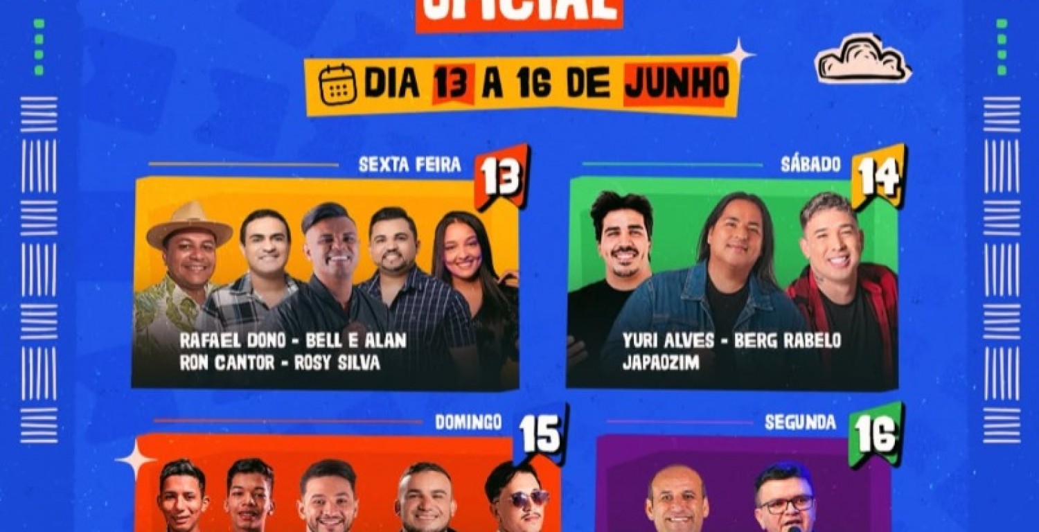 Confira a programao do So Joo 2025 em Nova Olinda